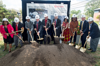 Ground Breaking at the Paul Robeson Plaza 